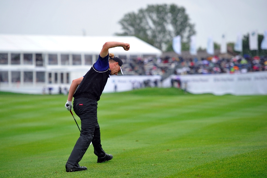 Golf Post - Marcel Siem bei der BMW International Open im Gut Lärchenhof in Köln im Juni 2012
