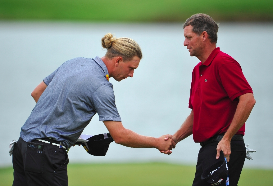 Golf Post - Marcel Siem bei der Alstom Open de France in Paris im Juli 2012