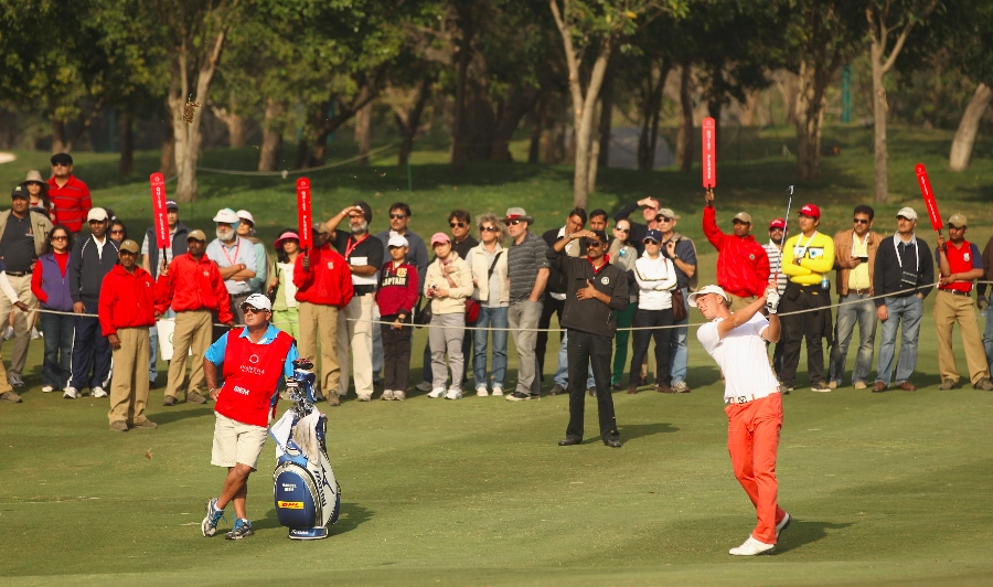 Golf Post - Marcel Siem bei der Avantha Masters in New Dehli im Februar 2012