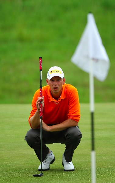 Golf Post - Marcel Siem bei der ISPS Handa Wales Open in Wales im Mai 2012