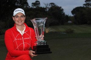 Bei der South African Women's Open konnte sich Caroline Masson ihren ersten Titel auf der LET sichern. (Foto: Getty)