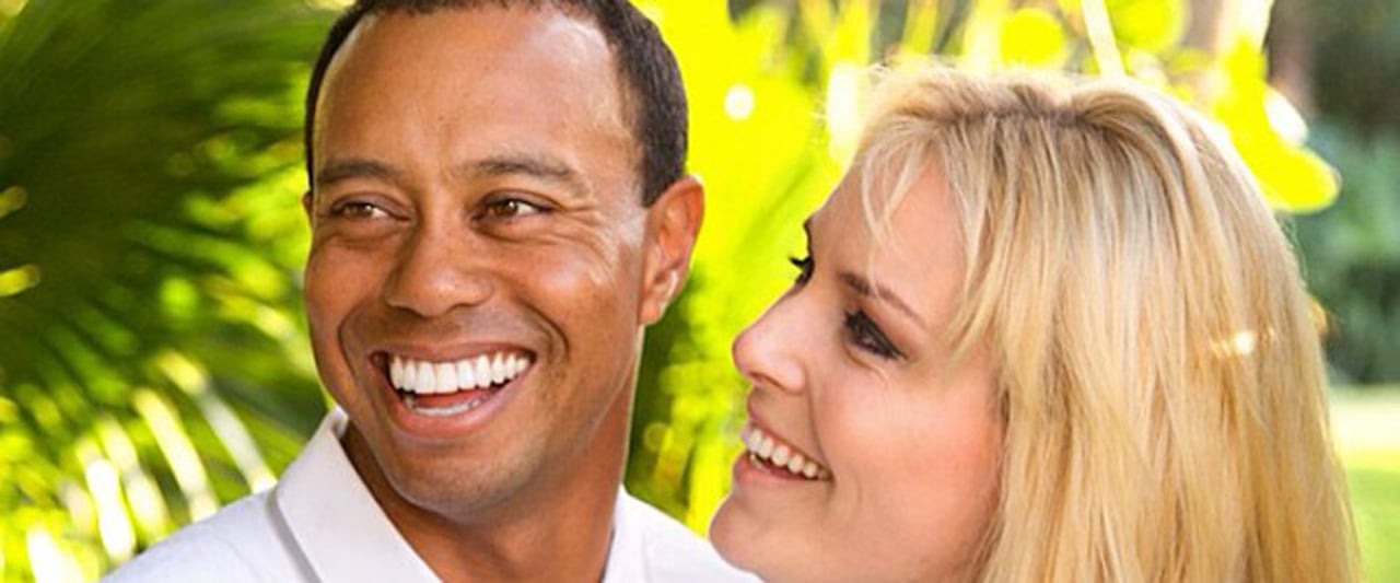 Tiger Woods und Lindsey Vonn Tiger Woods und Lindsey Vonn