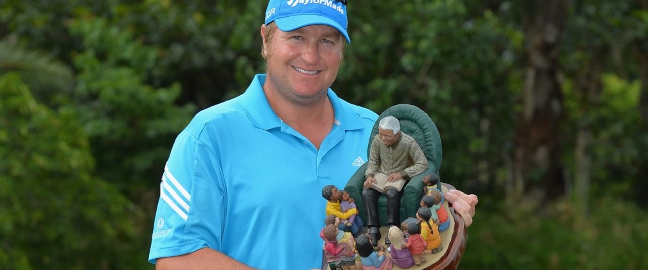 Dawie van der Walt gewinnt die Nelson Mandela Championship und holt sich damit den Titel in Südafrika. (Foto: Getty Images) Dawie van der Walt gewinnt die Nelson Mandela Championship und holt sich damit den Titel in Südafrika. (Foto: Getty Images)