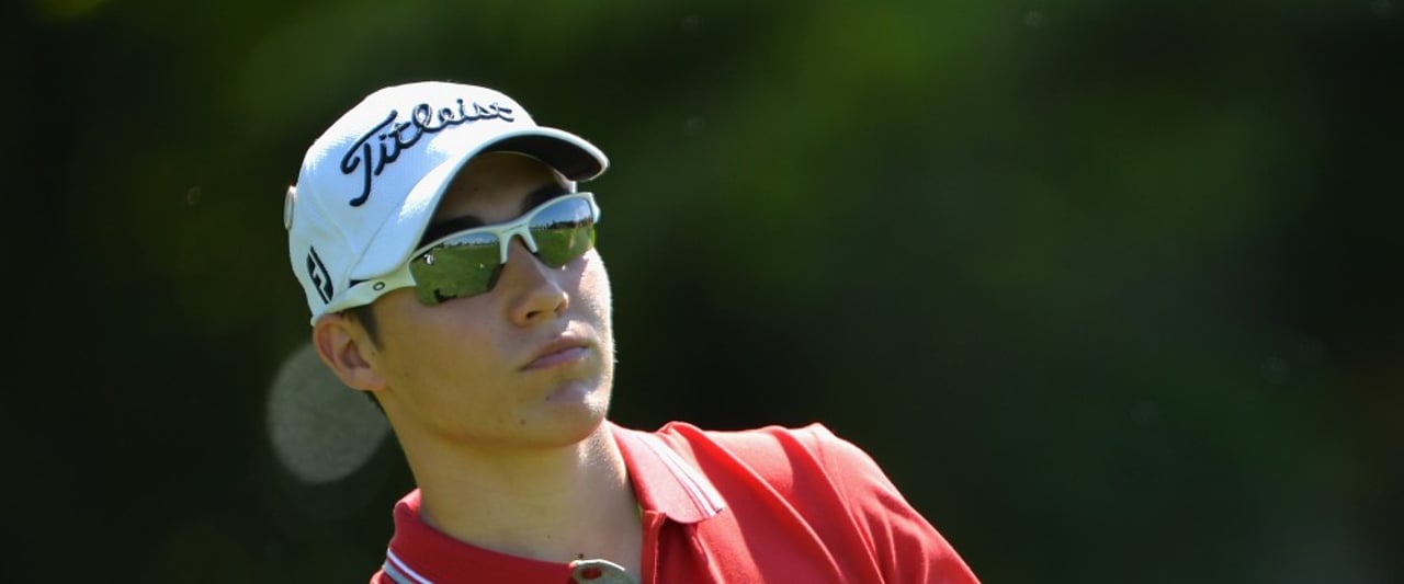 Dominic Foos nimmt heute Abend bei Stefan Raab auf der Couch Platz und wird bei TV total am Golfsimulator abschlagen. (Foto: Getty Images) Dominic Foos nimmt heute Abend bei Stefan Raab auf der Couch Platz und wird bei TV total am Golfsimulator abschlagen. (Foto: Getty Images)