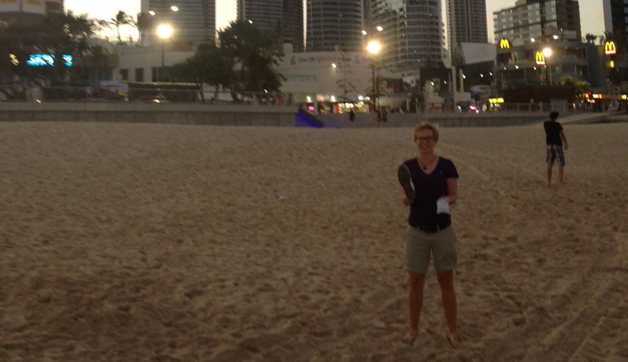 Anka Lindner an der Golf Coast in Australien. (Foto: AKL) Anka Lindner an der Golf Coast in Australien. (Foto: AKL)