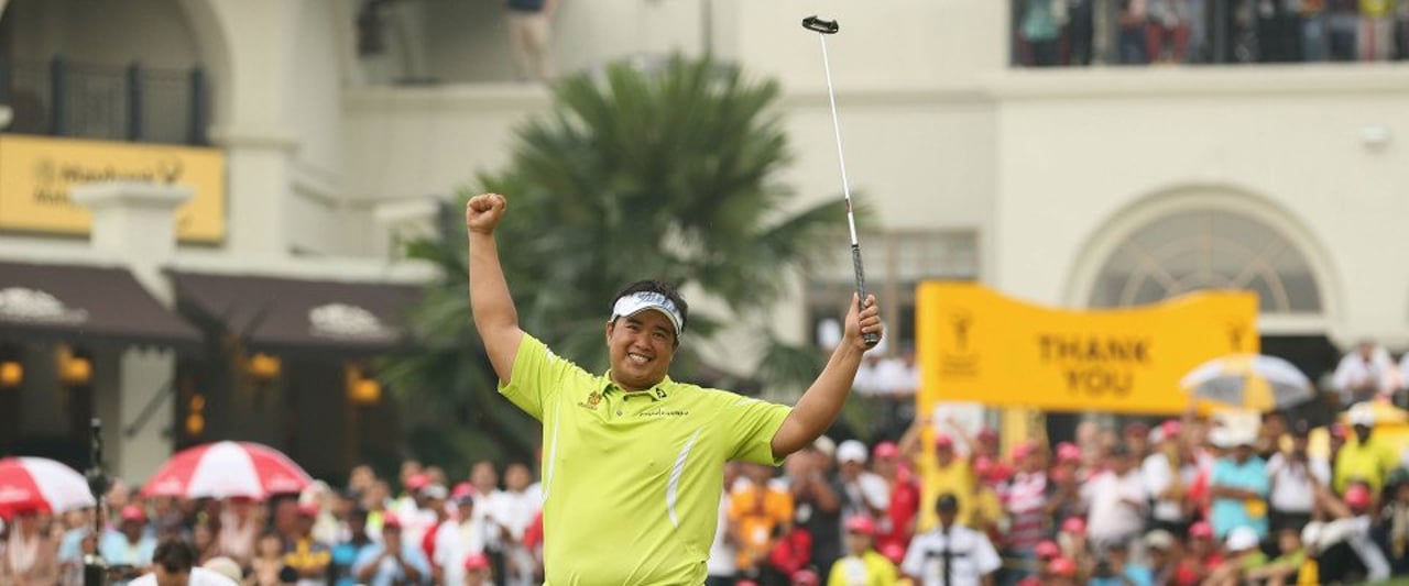 Kiradech Aphibarnrat bei der Maybank Malaysian Open 2013