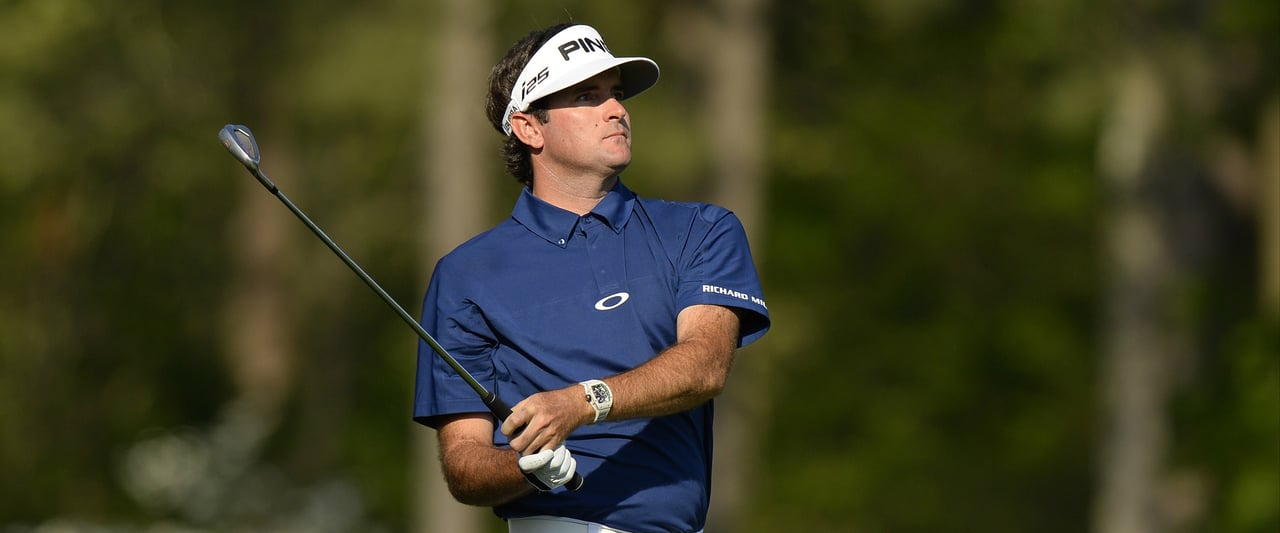Bubba Watson führt vor dem Finaltag des Masters in Augusta gemeinsam mit Jordan Spieth Bubba Watson führt vor dem Finaltag des Masters in Augusta gemeinsam mit Jordan Spieth