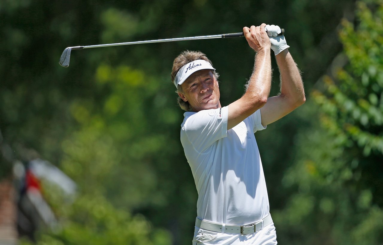 Bernhard Langer mit weiterem Top-Ten Ergebis. Bernhard Langer mit weiterem Top-Ten Ergebis.