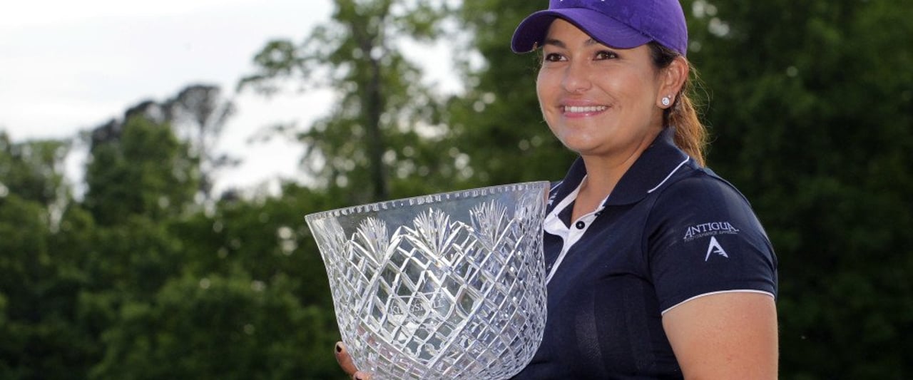 Lizette Salas holte sich bei der Kingsmill Championship den ersten Sieg ihrer Profikarriere. Lizette Salas holte sich bei der Kingsmill Championship den ersten Sieg ihrer Profikarriere.