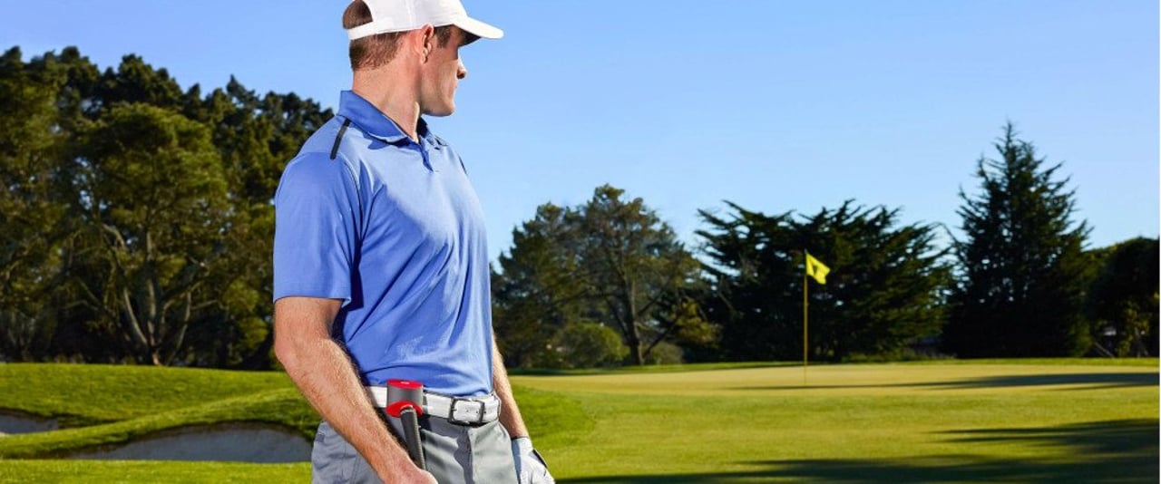 Ein Chip auf dem Schläger und ein Kästchen am Gürtel - mehr braucht es nicht um seine Runde nachvollziehen zu können. (Foto: Game Golf) Ein Chip auf dem Schläger und ein Kästchen am Gürtel - mehr braucht es nicht um seine Runde nachvollziehen zu können. (Foto: Game Golf)