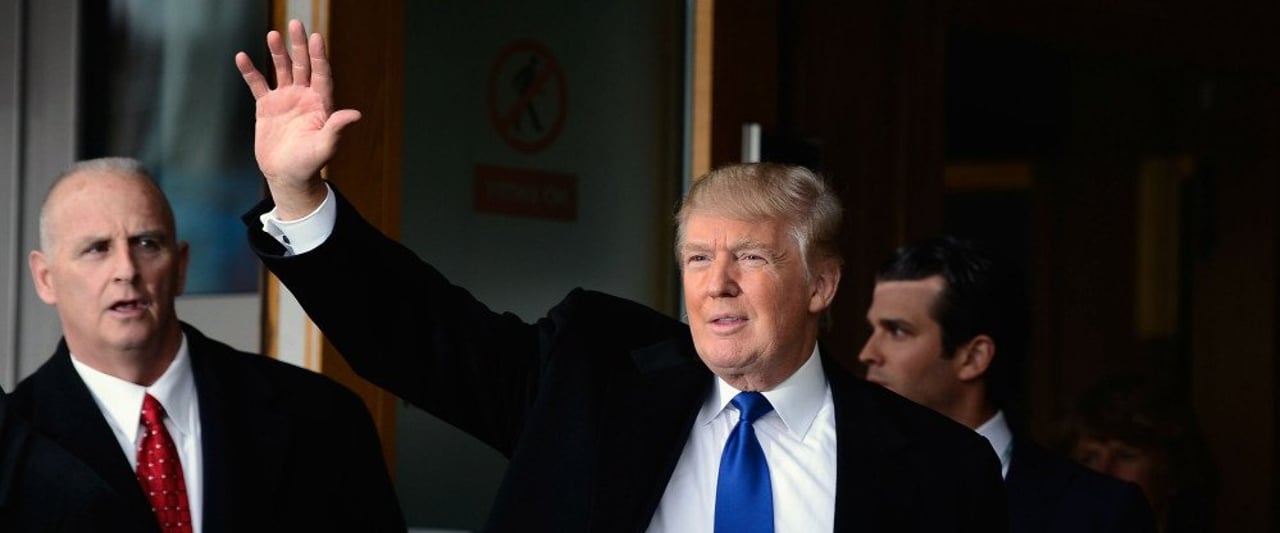 "The Donald" übernimmt die Golf-Welt. Er bekommt nicht nur die PGA Championship, sondern vielleicht noch die Open Championship oben drauf. (Foto: Getty)