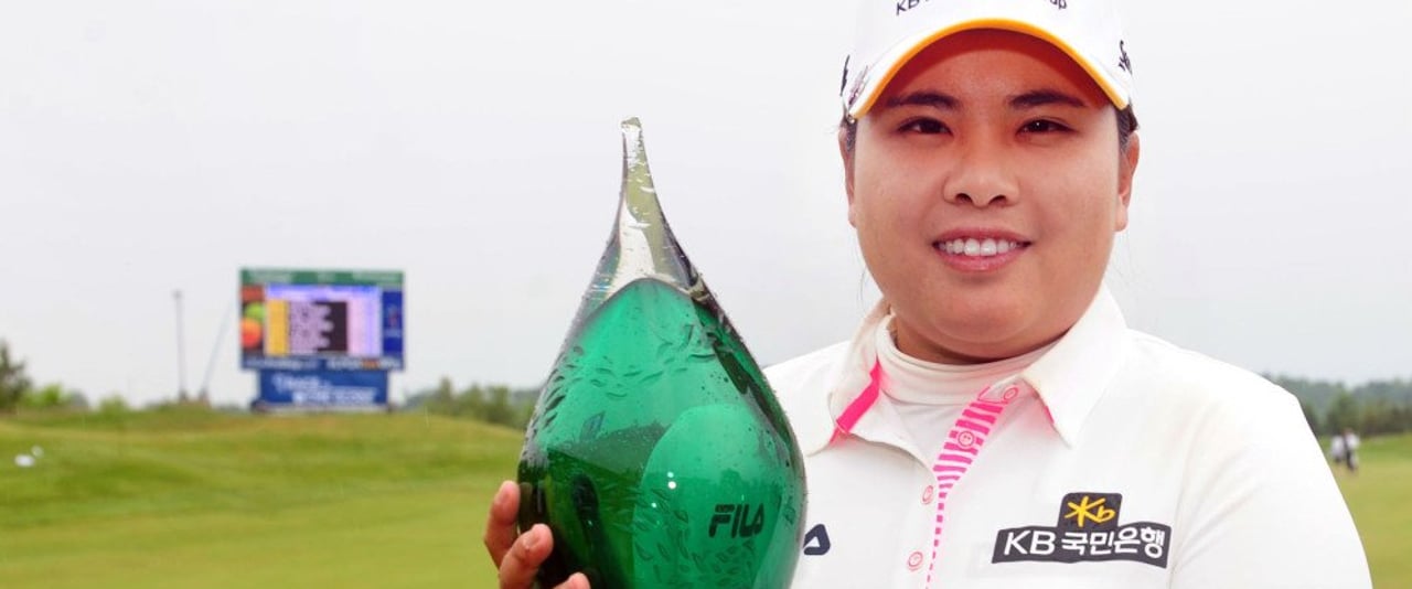 Inbee Park sicherte sich nach einer ganz starken 61er Schlussrunde ihren ersten Sieg 2014 bei der MAnulife Financial LPGA Classic. Inbee Park sicherte sich nach einer ganz starken 61er Schlussrunde ihren ersten Sieg 2014 bei der MAnulife Financial LPGA Classic.