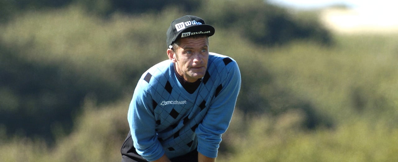 Der Schwede Jesper Parnevik mit schmerzverzerrtem Blick. (Foto: Getty)