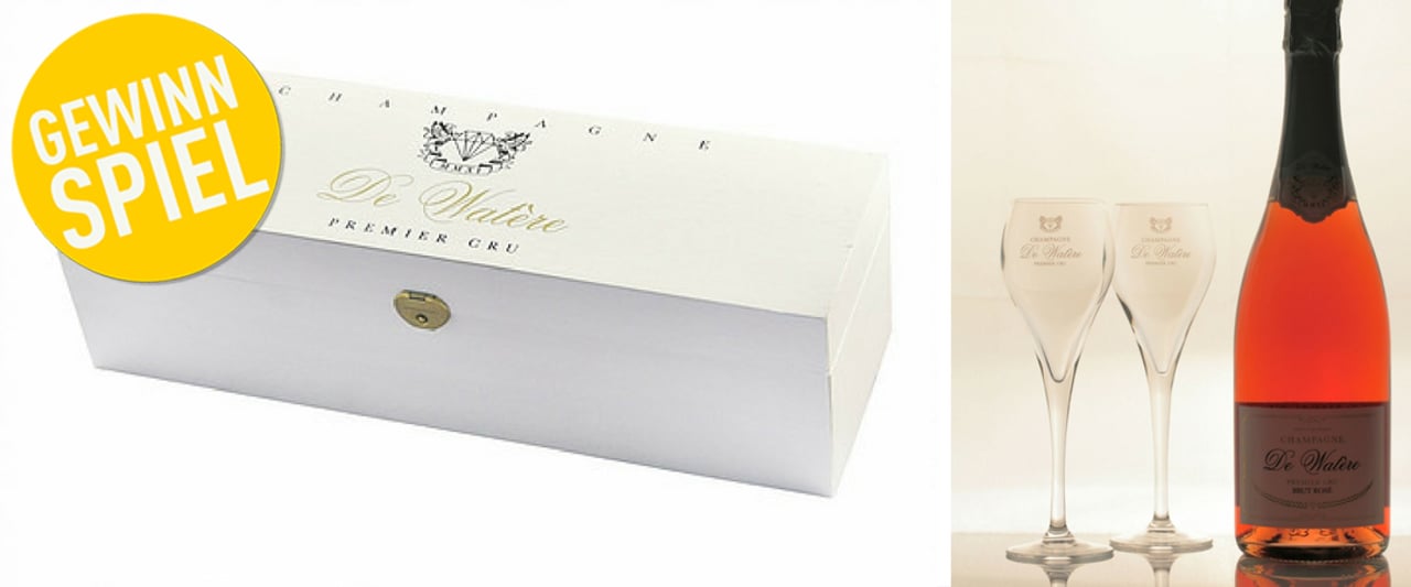 Gewinnen Sie einen Cuvée Brut Rosé de Saignée in einer edlen Holzkiste. (Foto:Champagne de Watère) Gewinnen Sie einen Cuvée Brut Rosé de Saignée in einer edlen Holzkiste. (Foto:Champagne de Watère)