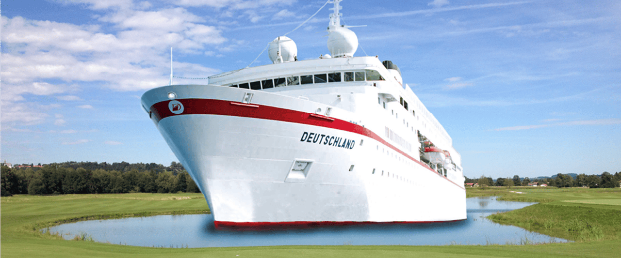 Die MS Deutschland bietet Kreuzfahrten mit dem Thema Golf an (Foto: Reederei Peter Deilmann) Die MS Deutschland bietet Kreuzfahrten mit dem Thema Golf an (Foto: Reederei Peter Deilmann)