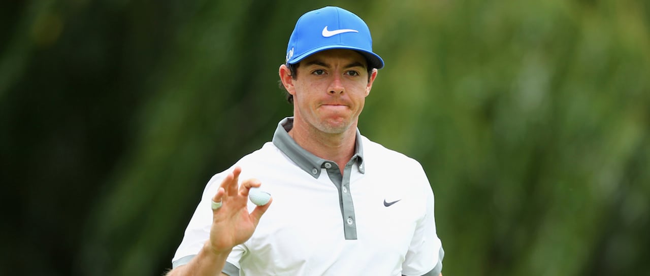 Rory McIlroys Enttäuschung über seine Puttleistung ist ihm förmlich ins Gesicht geschrieben. (Foto: Getty) Rory McIlroys Enttäuschung über seine Puttleistung ist ihm förmlich ins Gesicht geschrieben. (Foto: Getty)