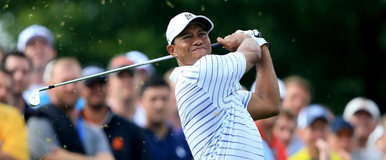 Richtig abschlagen konnte Tiger Woods zuletzt bei der PGA Championship in August. Nun ist Tiger wieder im Training und plant sein Comeback bei der World Hero Challenge. ( Foto: Getty Images)