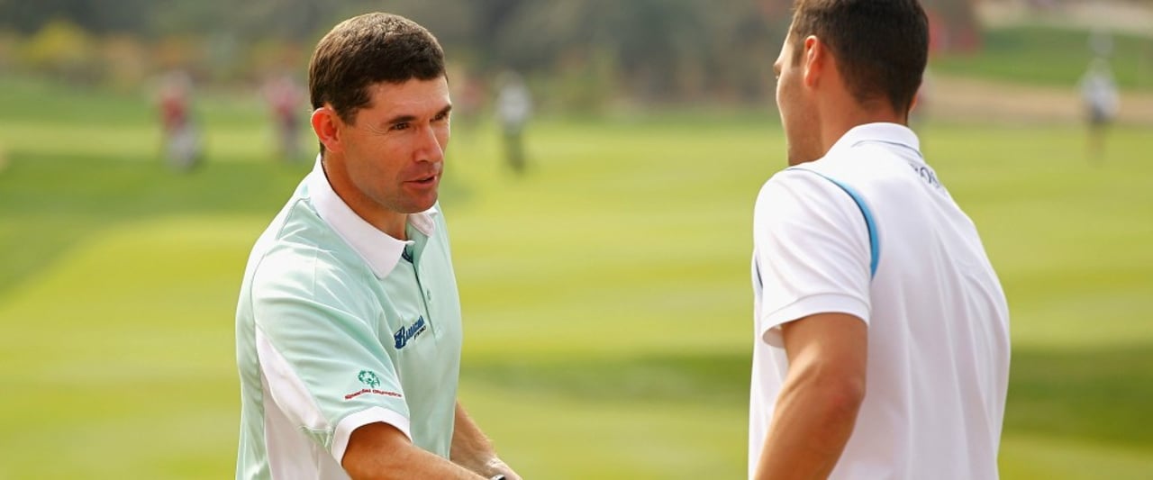 Padraig Harrington sicherte sich nach einer achtjährigen Durststrecke wieder einen Sieg auf der ET. Die FG Tour V6 Eisen von Wilson feierten dabei ihren Premierensieg. (Foto: Getty) Padraig Harrington sicherte sich nach einer achtjährigen Durststrecke wieder einen Sieg auf der ET. Die FG Tour V6 Eisen von Wilson feierten dabei ihren Premierensieg. (Foto: Getty)