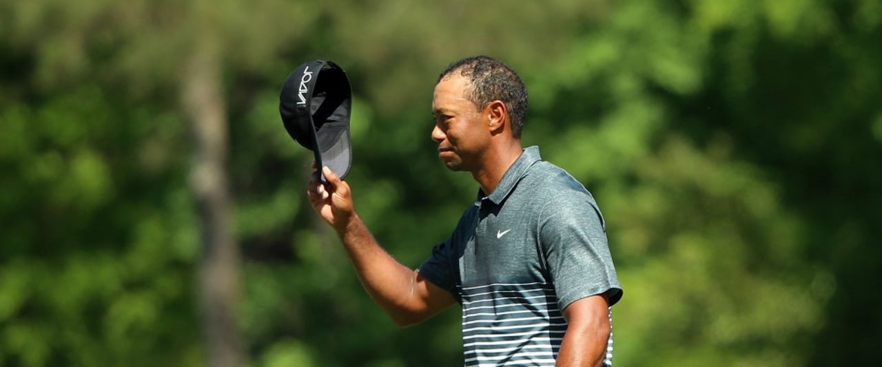Fast wie früher - Tiger Woods zeigte am Moving Day, dass er noch zaubern kann. (Foto: Getty)