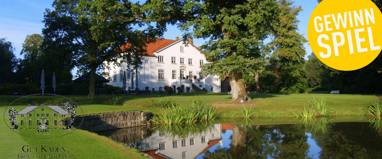 Gewinnen Sie einen Golfurlaub für zwei Personen auf Gut Kaden! (Foto: Gut Kaden) Gewinnen Sie einen Golfurlaub für zwei Personen auf Gut Kaden! (Foto: Gut Kaden)