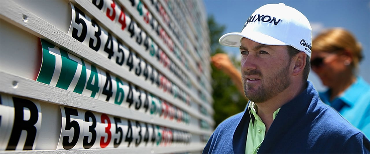 Graeme McDowell rechnet bei der US Open 2015 mit einem sehr hohen Siegscore. Graeme McDowell rechnet bei der US Open 2015 mit einem sehr hohen Siegscore.