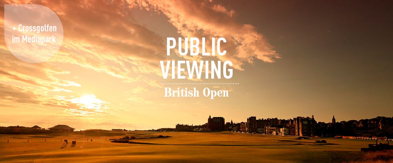 Golf Post Public Viewing der Open Championship 2015 am 19. Juli im Kölner Mediapark. (Bild: Golf Post) Golf Post Public Viewing der Open Championship 2015 am 19. Juli im Kölner Mediapark. (Bild: Golf Post)