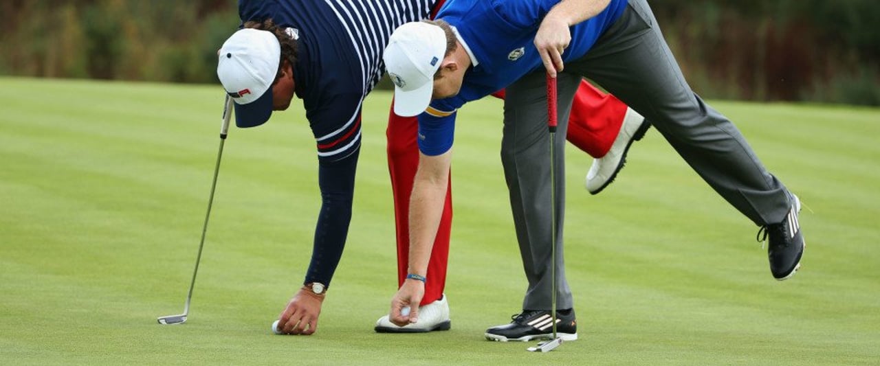Wie beim Ryder Cup geht es bei der Matchplay Turnierserie in Deutschland Mann gegen Mann. (Foto: Getty) Wie beim Ryder Cup geht es bei der Matchplay Turnierserie in Deutschland Mann gegen Mann. (Foto: Getty)