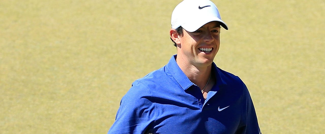 Hurru! Rory McIlroy wird seinen Titel bei der PGA Championship verteidigen. (Foto: Getty) Hurru! Rory McIlroy wird seinen Titel bei der PGA Championship verteidigen. (Foto: Getty)
