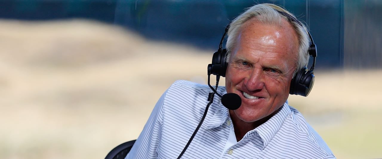 Greg Norman - "der weiße Hai", wie er auch genannt wird - ist in den USA als Golf-Kommentator tätig und bekannt dafür, das Golfspiel auflockern zu wollen. (Foto: Getty)