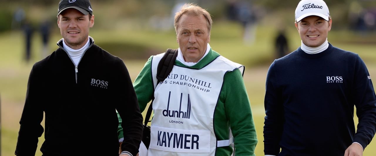 Martin Kaymer (li.), Horst Kaymer, Martins Vater (Mitte) und Bruder Philipp Kaymer zusammen beider Alfred Dunhill Links Championship in St. Andrews. (Foto: Getty) Martin Kaymer (li.), Horst Kaymer, Martins Vater (Mitte) und Bruder Philipp Kaymer zusammen beider Alfred Dunhill Links Championship in St. Andrews. (Foto: Getty)