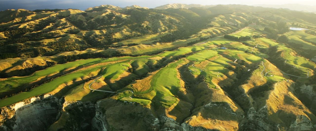 Blick auf Cape Kidnappers und seinen Golfplatz. (Foto: Getty) Blick auf Cape Kidnappers und seinen Golfplatz. (Foto: Getty)