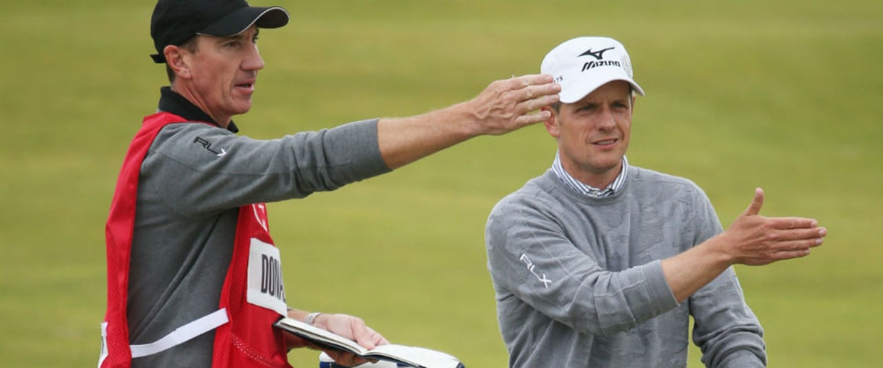 Luke Donald (r.) und sein Caddie John McLaren gehen zukünftig getrennte Wege. Luke Donald (r.) und sein Caddie John McLaren gehen zukünftig getrennte Wege.