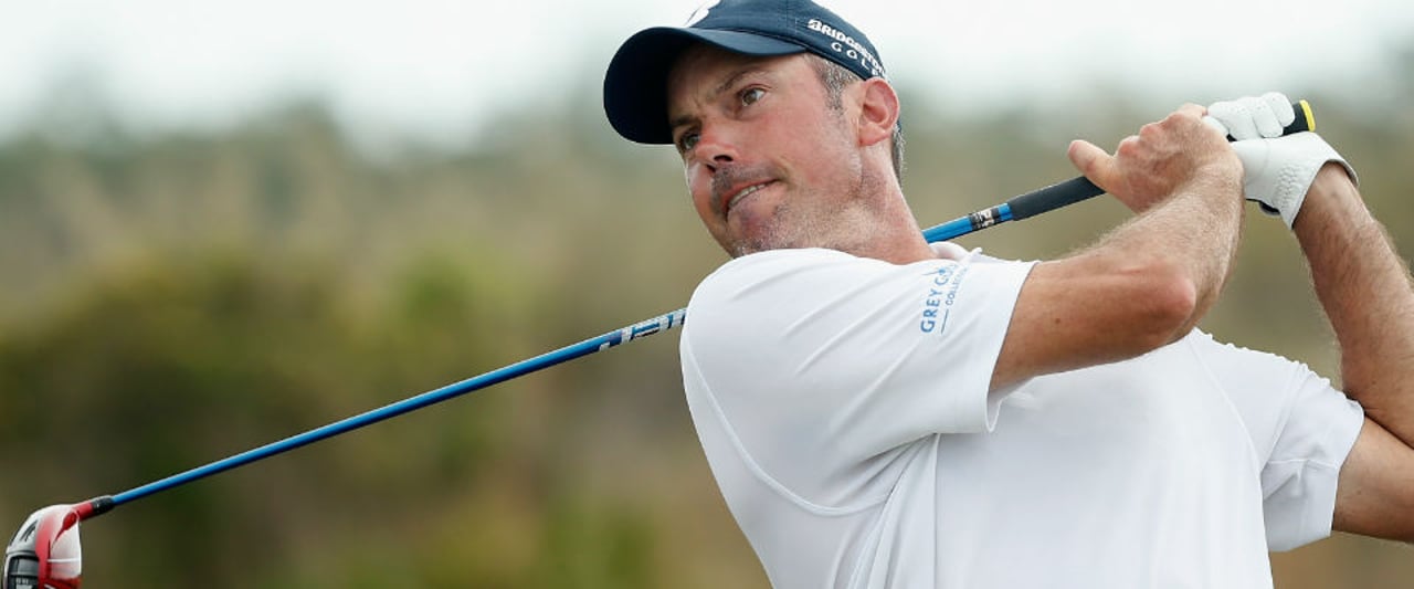 Matt Kuchar setzt sich zusammen mit seinem Partner Harris English am ersten Tag des Franklin Templeton Shootouts an die Spitze des Feldes. Matt Kuchar setzt sich zusammen mit seinem Partner Harris English am ersten Tag des Franklin Templeton Shootouts an die Spitze des Feldes.