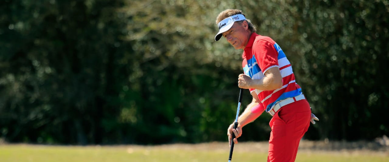 Bernhard Langer hat wegen des Anchoring-Banns seine Technik umgestellt - und zwar erfolgreich. (Foto: Getty)