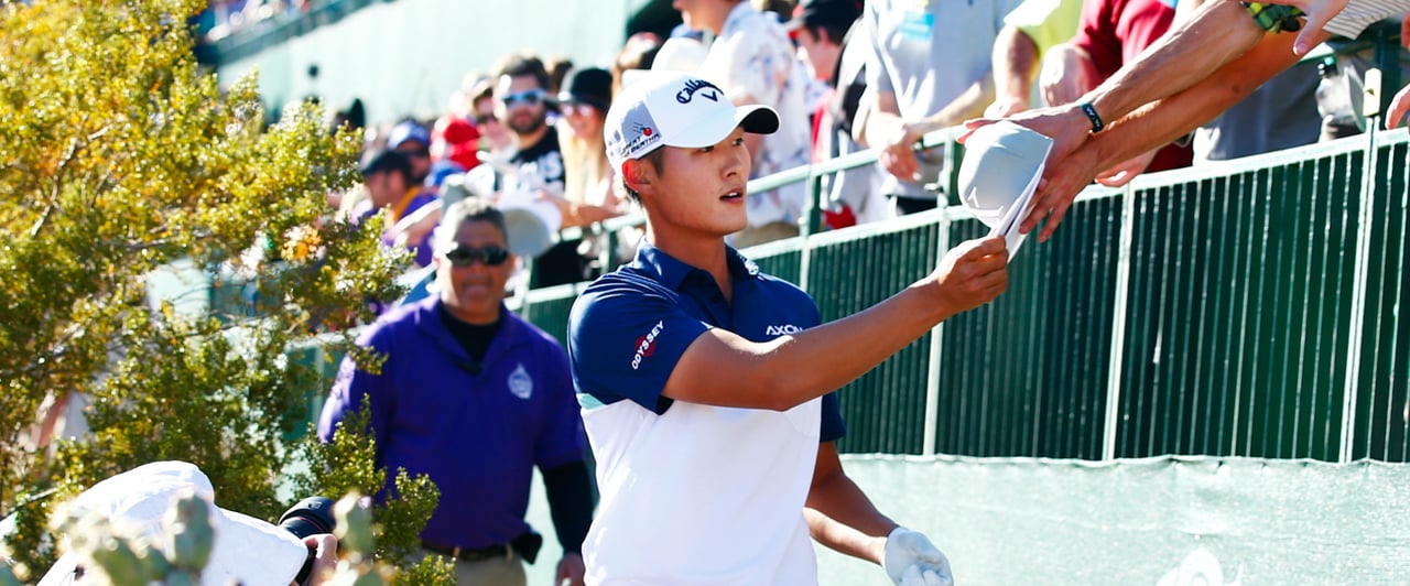 Danny Lee geht als Führender in den Finaltag der Phoenix Open. (Foto: Getty)