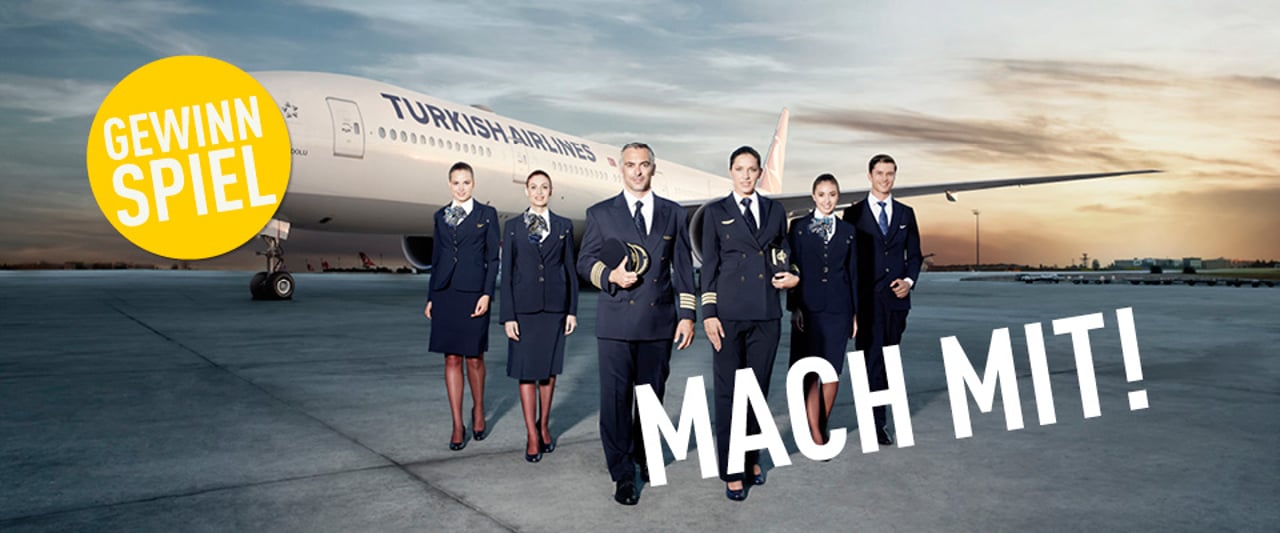 Gewinnen Sie jetzt beim Turkish Airlines Gewinnspiel Business Class Flüge weltweit. (Bild: Turkish Airlines)