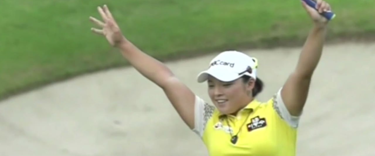 Ha Na Jang jubelt nach Siegen gern ausgelassen und ungewöhnlich. (Foto: Screenshot Youtube) Ha Na Jang jubelt nach Siegen gern ausgelassen und ungewöhnlich. (Foto: Screenshot Youtube)