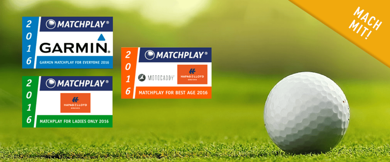 In 2016 finden drei Matchplay Serien statt: Garmin Matchplay for Everyone 2016, Matchplay for Ladies Only 2016 und Matchplay for Best Age 2016. (Foto: Golf Post) In 2016 finden drei Matchplay Serien statt: Garmin Matchplay for Everyone 2016, Matchplay for Ladies Only 2016 und Matchplay for Best Age 2016. (Foto: Golf Post)