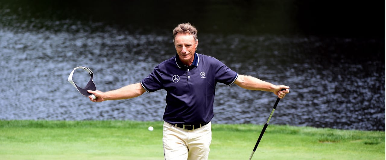 Bernhard Langer badete nach seiner dritten Runde beim Masters im Applaus der Zuschauer. (Foto: Getty) Bernhard Langer badete nach seiner dritten Runde beim Masters im Applaus der Zuschauer. (Foto: Getty)