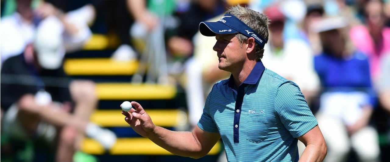 Luke Donald geht den Finaltag der RBC Heritage als Führender an. (Foto: Getty) Luke Donald geht den Finaltag der RBC Heritage als Führender an. (Foto: Getty)