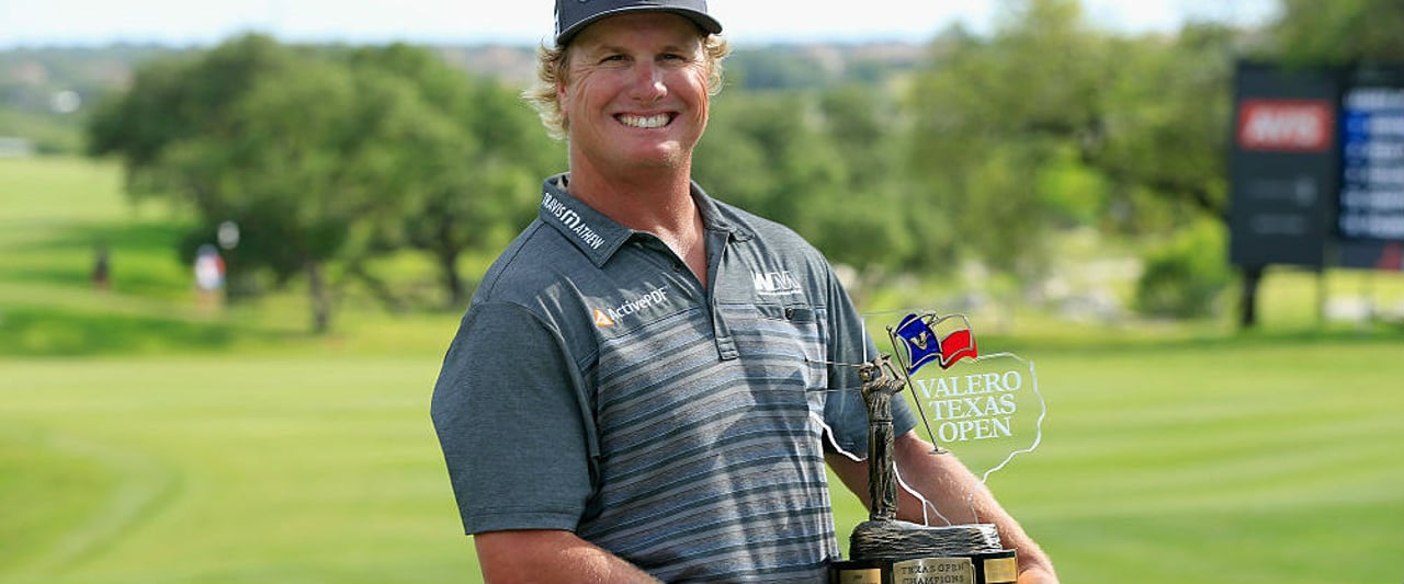 Ein strahlender Sieger: Charley Hoffman bei der Valero Texas Open. (Foto: Getty) Ein strahlender Sieger: Charley Hoffman bei der Valero Texas Open. (Foto: Getty)