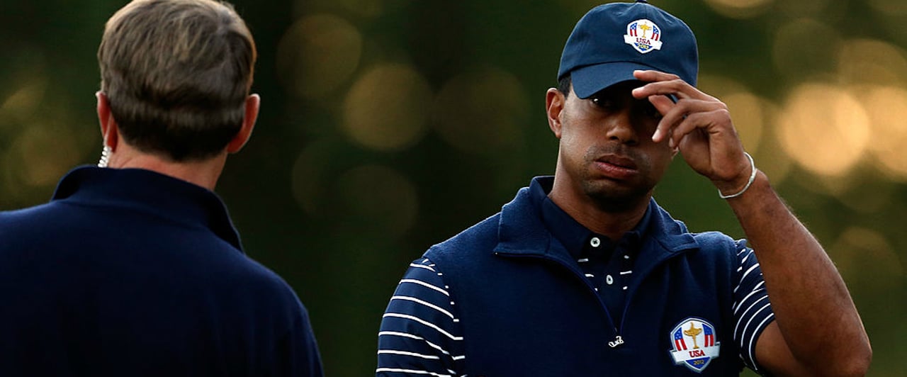 Wird Tiger Woods unter Davis Love II nochmal beim Ryder Cup antreten? (Foto: Getty) Wird Tiger Woods unter Davis Love II nochmal beim Ryder Cup antreten? (Foto: Getty)