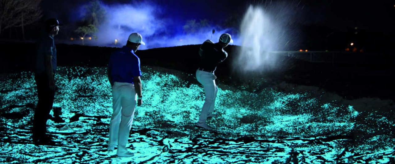 Gespenstige Atmosphäre um Mitternacht auf dem Golfplatz. (Foto: Audemars Piguet)