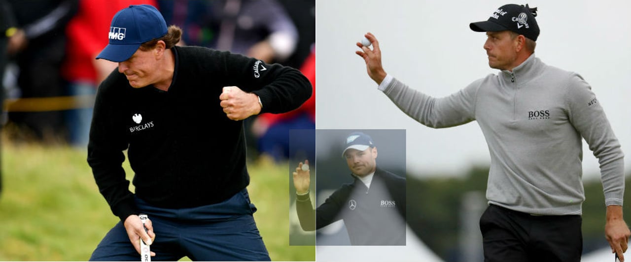 Phil Mickelson und Henrik Stenson dominierten den Moving Day der Open Championship, während Martin Kaymer recht blass blieb. (Foto: Getty) Phil Mickelson und Henrik Stenson dominierten den Moving Day der Open Championship, während Martin Kaymer recht blass blieb. (Foto: Getty)