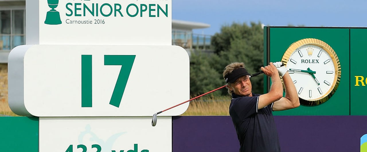 Im Livestream können Sie Bernhard Langer bei der Senior Open Championship live verfolgen. (Foto: Getty)