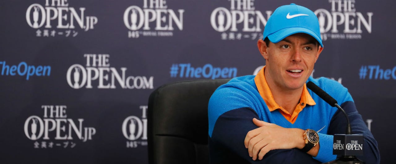 Rory McIlroy fordert bei seiner Pressekonferenz in Roayal Troon Bluttest für Golfer. (Foto: Getty) Rory McIlroy fordert bei seiner Pressekonferenz in Roayal Troon Bluttest für Golfer. (Foto: Getty)