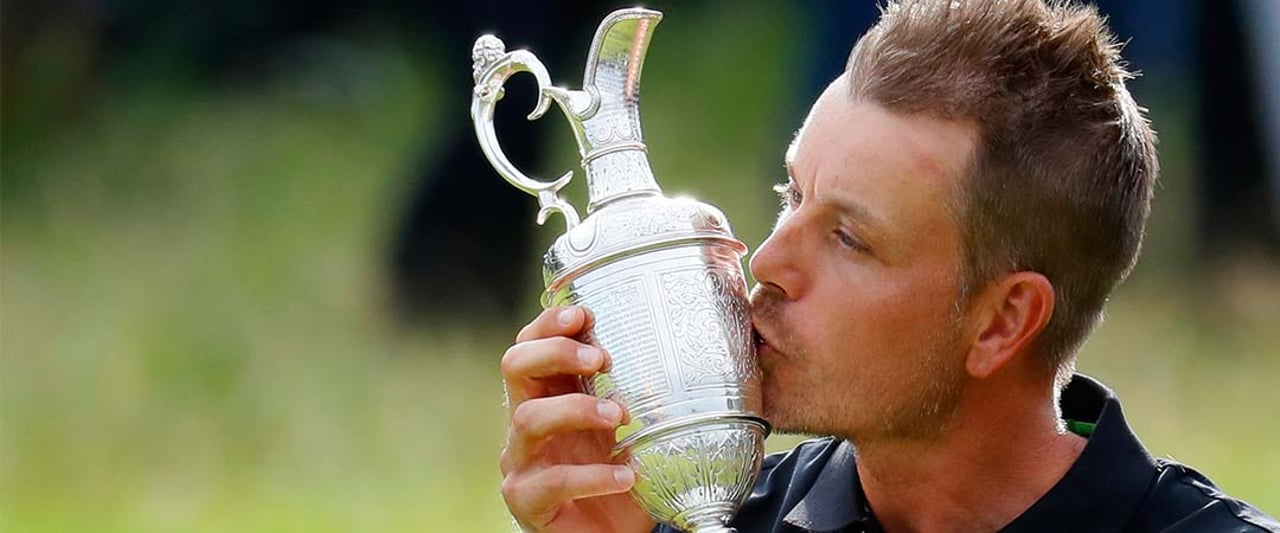 Der "Iceman" ist am Ziel: Henrik Stenson feiert den Triumph bei der British Open . (Foto: Getty)