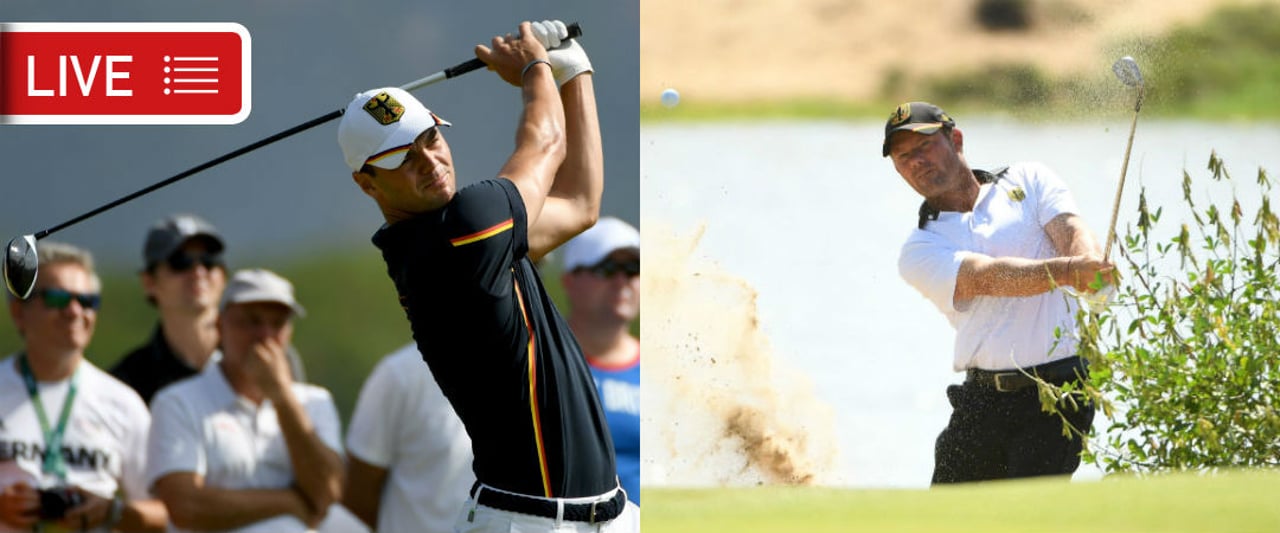 Wie weit können sich die beiden deutschen Starter am Finaltag der Olympischen Spiele 2016 in Rio noch vorspielen? Verfolgt ihre Runde jetzt LIVE! Wie weit können sich die beiden deutschen Starter am Finaltag der Olympischen Spiele 2016 in Rio noch vorspielen? Verfolgt ihre Runde jetzt LIVE!