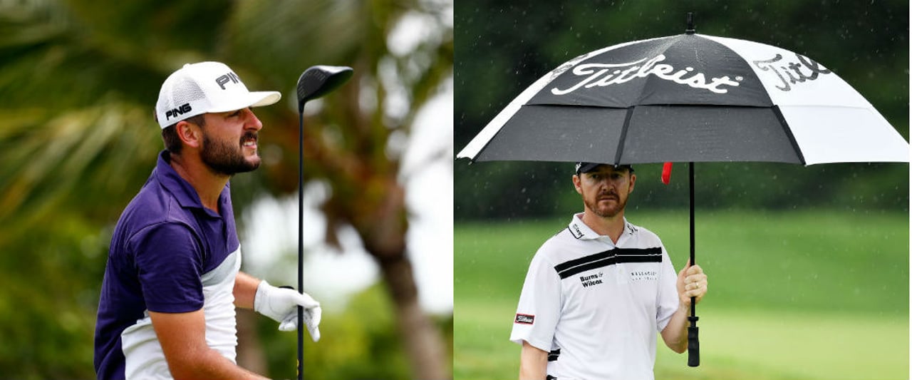 Stephan Jäger (re.) knackte mit Ping zahlreiche Rekorde, während Jimmy Walker bei der PGA Championship mit Titleist den Sieg einfahren konnte. (Foto: Getty) Stephan Jäger (re.) knackte mit Ping zahlreiche Rekorde, während Jimmy Walker bei der PGA Championship mit Titleist den Sieg einfahren konnte. (Foto: Getty)