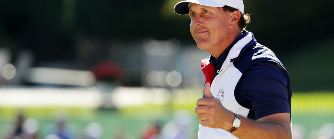 Vom Ryder Cup direkt wieder in die Saison: Phil Mickelson geht bei der Safeway Open auf der PGA Tour an den Start. (Foto: Getty)